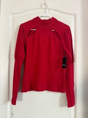 Nikka K Women’s Red Mock Sweater NWT Sz M. MH-323